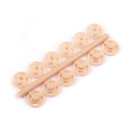 Felvarrható műanyag patent / összenyomható gomb ø7mm - ø 15 mm - Transparent (400 Csokrok) Felvarrható műanyag patent / összenyomható gomb ø7mm - ø 15 mm - Transparent (400 Csokrok)