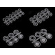 Felvarrható műanyag patent / összenyomható gomb ø7mm - ø 15 mm - Transparent (400 Csokrok) Felvarrható műanyag patent / összenyomható gomb ø7mm - ø 15 mm - Transparent (400 Csokrok)