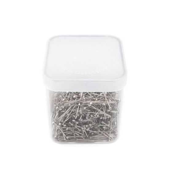 Broches à tête droite en métal, longueur 18 mm - Nickel (20 Boîtes) Broches à tête droite en métal, longueur 18 mm - Nickel (20 Boîtes)
