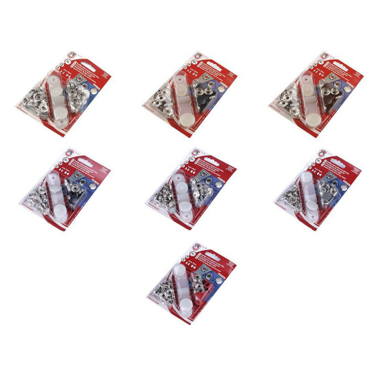 Metal snaps ø15 mm for thick fabrics, colored varnish - Paris blue (1 Card) Metal snaps ø15 mm for thick fabrics, colored varnish - Paris blue (1 Card)