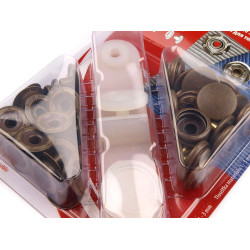 Metal snaps ø15 mm for thick fabrics, antique brass - Vintage brass (1 Card)