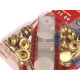 Metal snaps ø15 mm for thick fabrics, gold - Gold lt. (1 Card) Metal snaps ø15 mm for thick fabrics, gold - Gold lt. (1 Card)
