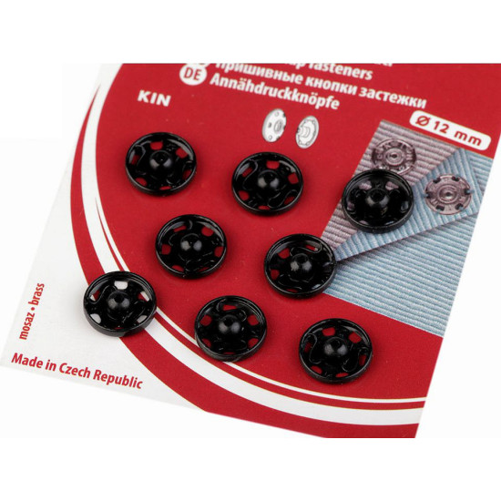 Metal snap fasteners - Nickel (1 Card) Metal snap fasteners - Nickel (1 Card)