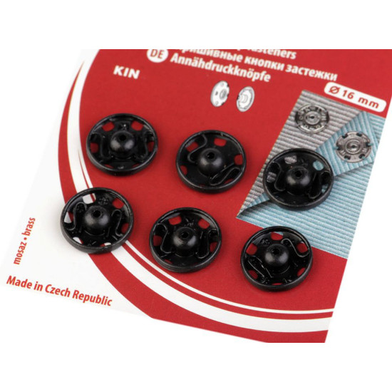Metal snap fasteners - Nickel (1 Card) Metal snap fasteners - Nickel (1 Card)