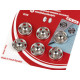 Metal snap fasteners - Nickel (1 Card) Metal snap fasteners - Nickel (1 Card)