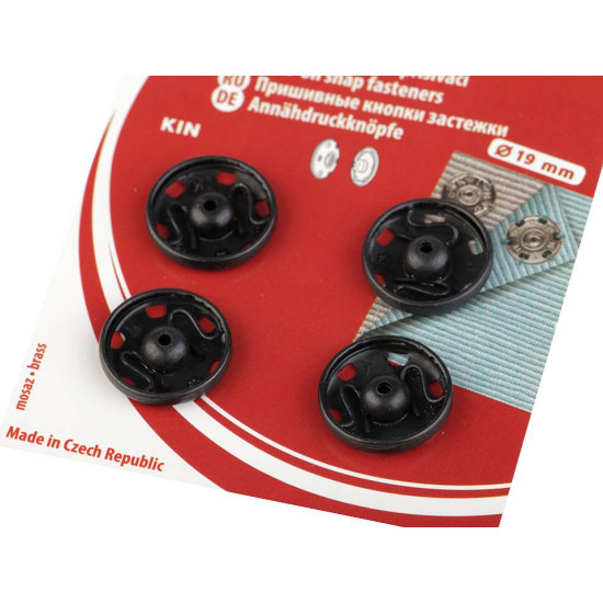 Metal snap fasteners - Nickel (1 Card) Metal snap fasteners - Nickel (1 Card)
