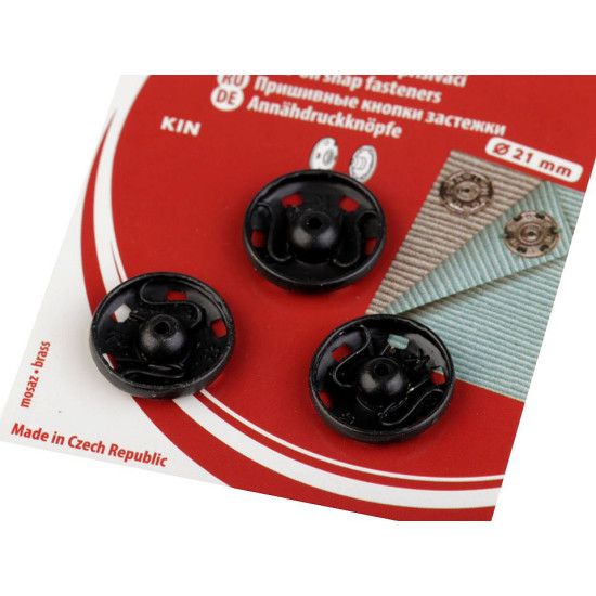 Metal snap fasteners - Nickel (1 Card) Metal snap fasteners - Nickel (1 Card)