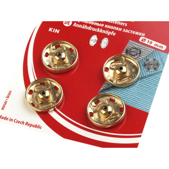 Metal snap fasteners - Nickel (1 Card) Metal snap fasteners - Nickel (1 Card)