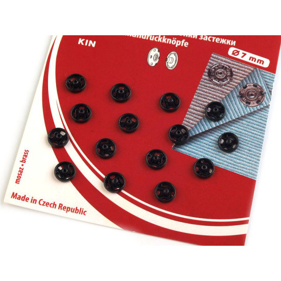 Metal snap fasteners - Nickel (1 Card) Metal snap fasteners - Nickel (1 Card)