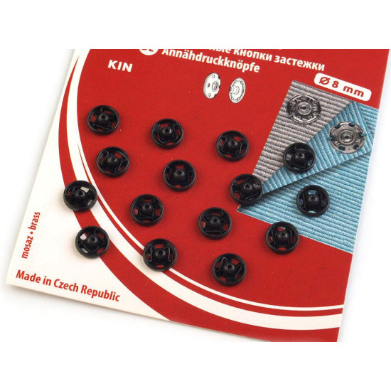 Metal snap fasteners - Nickel (1 Card) Metal snap fasteners - Nickel (1 Card)