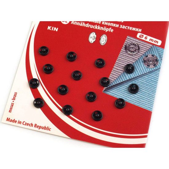 Metal snap fasteners - Nickel (1 Card) Metal snap fasteners - Nickel (1 Card)