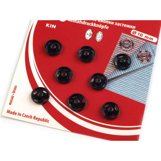 Metal snap fasteners - Nickel (1 Card) Metal snap fasteners - Nickel (1 Card)