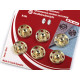 Metal snap fasteners - Nickel (1 Card) Metal snap fasteners - Nickel (1 Card)