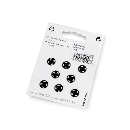 Metal snap fasteners - Nickel (1 Card) Metal snap fasteners - Nickel (1 Card)