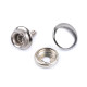 Metal press studs with screw ø15 mm - Nickel (50 Sets) Metal press studs with screw ø15 mm - Nickel (50 Sets)