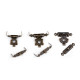 Chiusura decorativa in metallo, per portagioielli - Ottone d'epoca (100 Set) Chiusura decorativa in metallo, per portagioielli - Ottone d'epoca (100 Set)