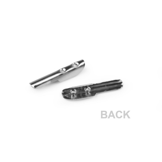 Końcówka / zacisk do okrągłego sznurka, gumki 4x19 mm - Nikiel (1000 Sztuki) Końcówka / zacisk do okrągłego sznurka, gumki 4x19 mm - Nikiel (1000 Sztuki)
