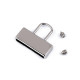 Strap end caps, width 20 mm - Nickel (2 Pieces) Strap end caps, width 20 mm - Nickel (2 Pieces)