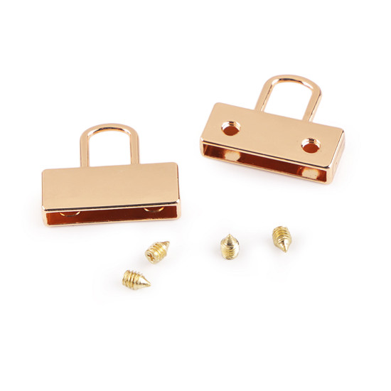 Strap end caps, width 20 mm - Nickel (2 Pieces) Strap end caps, width 20 mm - Nickel (2 Pieces)