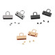 Strap end caps, width 20 mm - Nickel (2 Pieces) Strap end caps, width 20 mm - Nickel (2 Pieces)