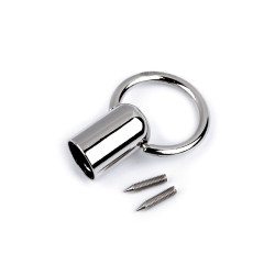 End caps for handbag handles ø13 mm - Nickel (10 Sets)