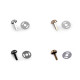Bodennägel/taschenfüsse aus metall ø 10 mm - Altmessing (50 Sets) Bodennägel/taschenfüsse aus metall ø 10 mm - Altmessing (50 Sets)