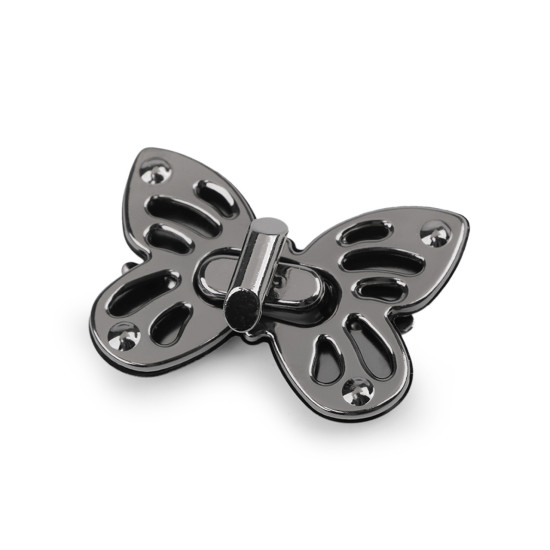 Zapięcie do torby motyl 37x52 mm - Złoto klasyczne (1 Zestaw) Zapięcie do torby motyl 37x52 mm - Złoto klasyczne (1 Zestaw)