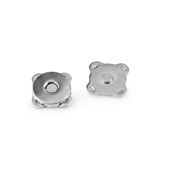 Zapięcie magnetyczne do przyszycia ø10 mm - Nikiel (10 Zestawy) Zapięcie magnetyczne do przyszycia ø10 mm - Nikiel (10 Zestawy)