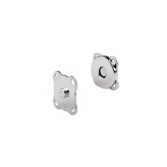 Zapięcie magnetyczne do przyszycia ø10 mm - Nikiel (10 Zestawy) Zapięcie magnetyczne do przyszycia ø10 mm - Nikiel (10 Zestawy)