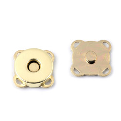 Zapięcie magnetyczne do przyszycia ø14 mm - Złoto klasyczne (100 Zestawy)