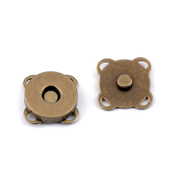 Zapięcie magnetyczne do przyszycia ø14 mm - Nikiel (5 Zestawy) Zapięcie magnetyczne do przyszycia ø14 mm - Nikiel (5 Zestawy)