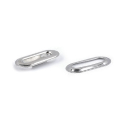 Átvezetés ovális 4x16 mm-es alátéttel - Nikkel (200 Párok)