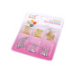 Safety pins mix of sizes - Nickel (1 Card) Safety pins mix of sizes - Nickel (1 Card)