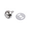 Clous de protection métalliques pour renfort de sacs à main, filigrane, ø 10 mm ; 12 mm - Nickel (10 Ensembles)