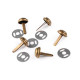 Bodennägel/taschenfüße aus metall ø 12 mm - Altmessing (10 Sets) Bodennägel/taschenfüße aus metall ø 12 mm - Altmessing (10 Sets)