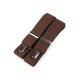 Trouser braces / suspenders width 3.5 cm length 125 cm x-back - Pink-purple (1 Piece)