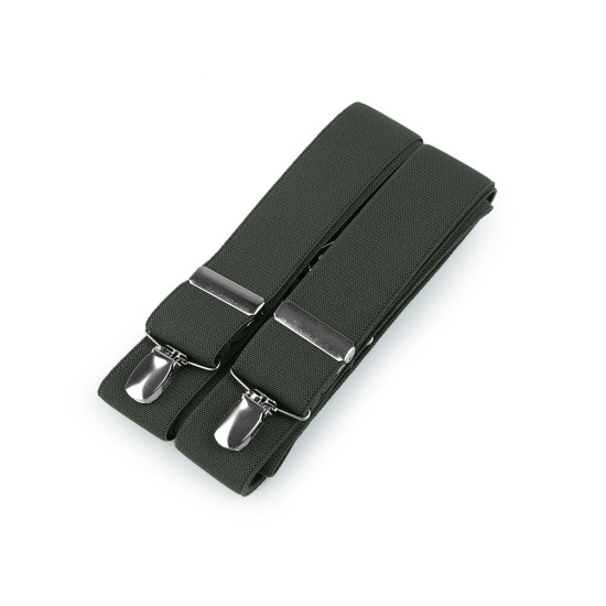 Trouser braces / suspenders width 3.5 cm length 125 cm x-back - Pink-purple (1 Piece)