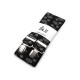 Trouser braces / suspenders width 3.5 cm length 125 cm x-back - Pink-purple (1 Piece)