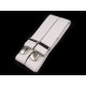 Trouser braces / suspenders width 3.5 cm length 125 cm x-back - Pink-purple (1 Piece)