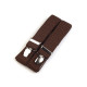 Trouser braces / suspenders width 3.5 cm length 125 cm x-back - Pink-purple (1 Piece)