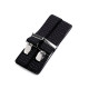 Trouser braces / suspenders width 3.5 cm length 125 cm x-back - Pink-purple (1 Piece)
