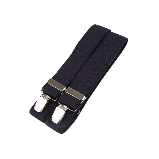 Trouser braces / suspenders width 3.5 cm length 125 cm x-back - Pink-purple (1 Piece)