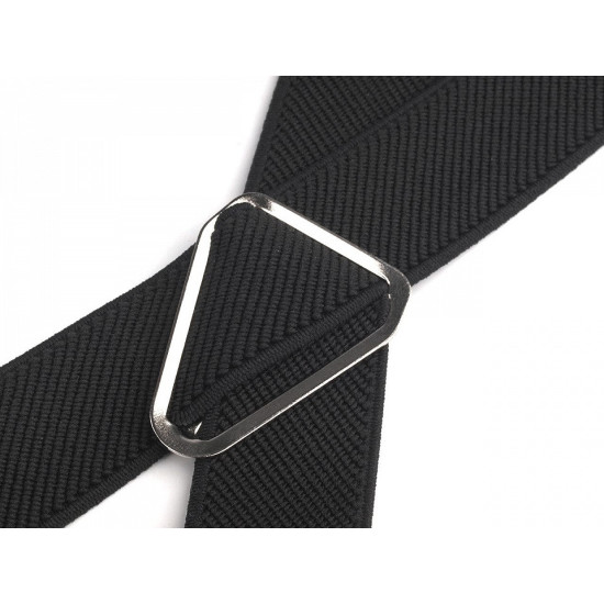 Trouser braces / suspenders width 2.5 cm length 125 cm x-back - Red (1 Piece) Trouser braces / suspenders width 2.5 cm length 125 cm x-back - Red (1 Piece)