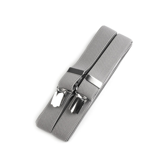 Trouser braces / suspenders width 2.5 cm length 125 cm x-back - Red (1 Piece) Trouser braces / suspenders width 2.5 cm length 125 cm x-back - Red (1 Piece)