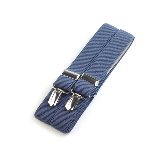 Trouser braces / suspenders width 2.5 cm length 125 cm x-back - Red (1 Piece) Trouser braces / suspenders width 2.5 cm length 125 cm x-back - Red (1 Piece)