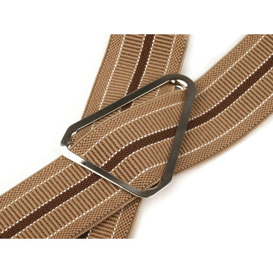 Trouser braces / suspenders width 3 cm length 125 cm x-back - Black (1 Piece) Trouser braces / suspenders width 3 cm length 125 cm x-back - Black (1 Piece)