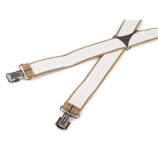 Trouser braces / suspenders width 3 cm length 125 cm x-back - Black (1 Piece) Trouser braces / suspenders width 3 cm length 125 cm x-back - Black (1 Piece)