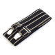 Trouser braces / suspenders width 3 cm length 125 cm x-back - Black (1 Piece) Trouser braces / suspenders width 3 cm length 125 cm x-back - Black (1 Piece)