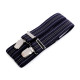 Trouser braces / suspenders width 3 cm length 125 cm x-back - Black (1 Piece) Trouser braces / suspenders width 3 cm length 125 cm x-back - Black (1 Piece)