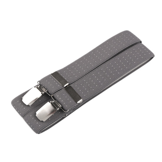 Trouser braces / suspenders width 3 cm length 125 cm x-back - Black (1 Piece) Trouser braces / suspenders width 3 cm length 125 cm x-back - Black (1 Piece)